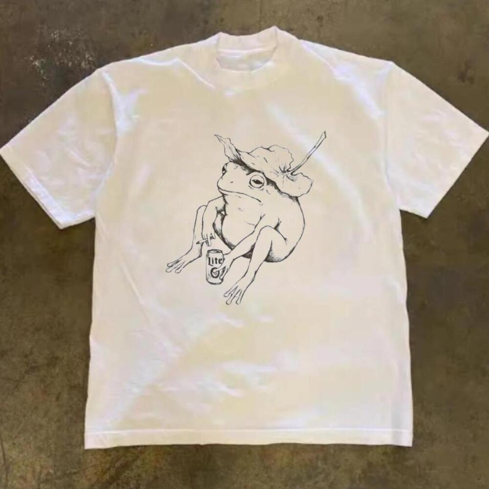 T-Shirt T-Shirt With Frog Design